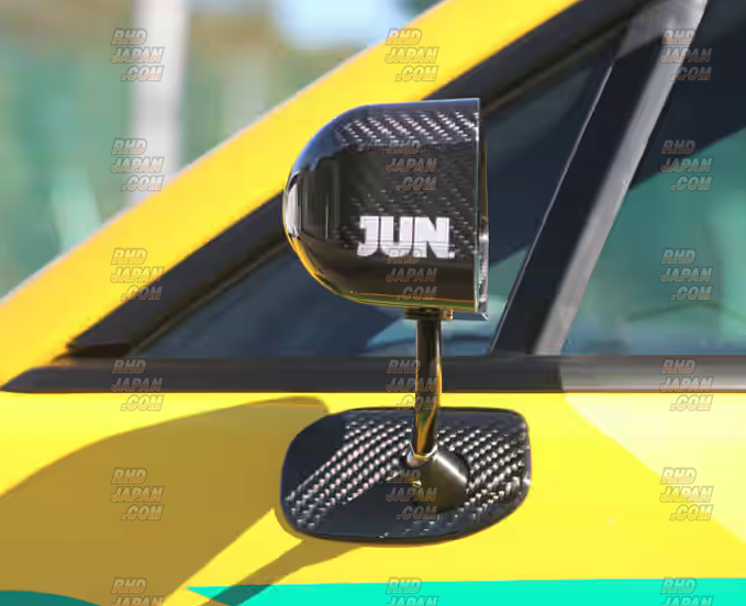 JUN Auto Side Aero Mirror Set Carbon Fiber Clear Gel Coat - BRZ